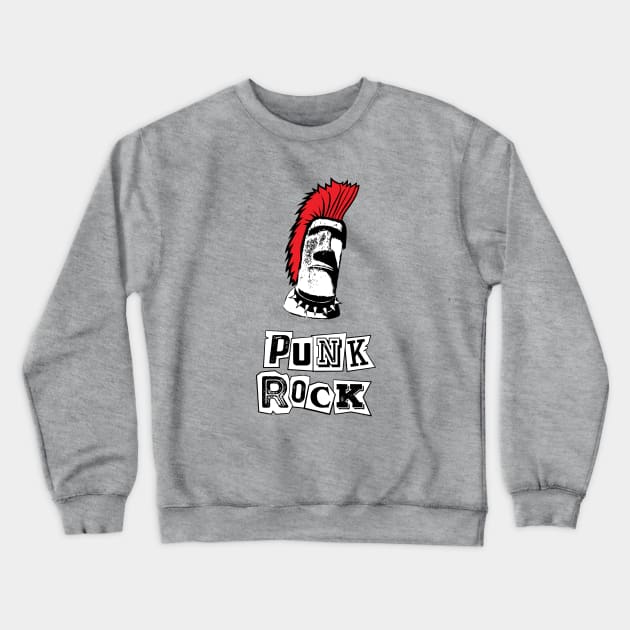 Easter Island Punk Rock Crewneck Sweatshirt by atomguy